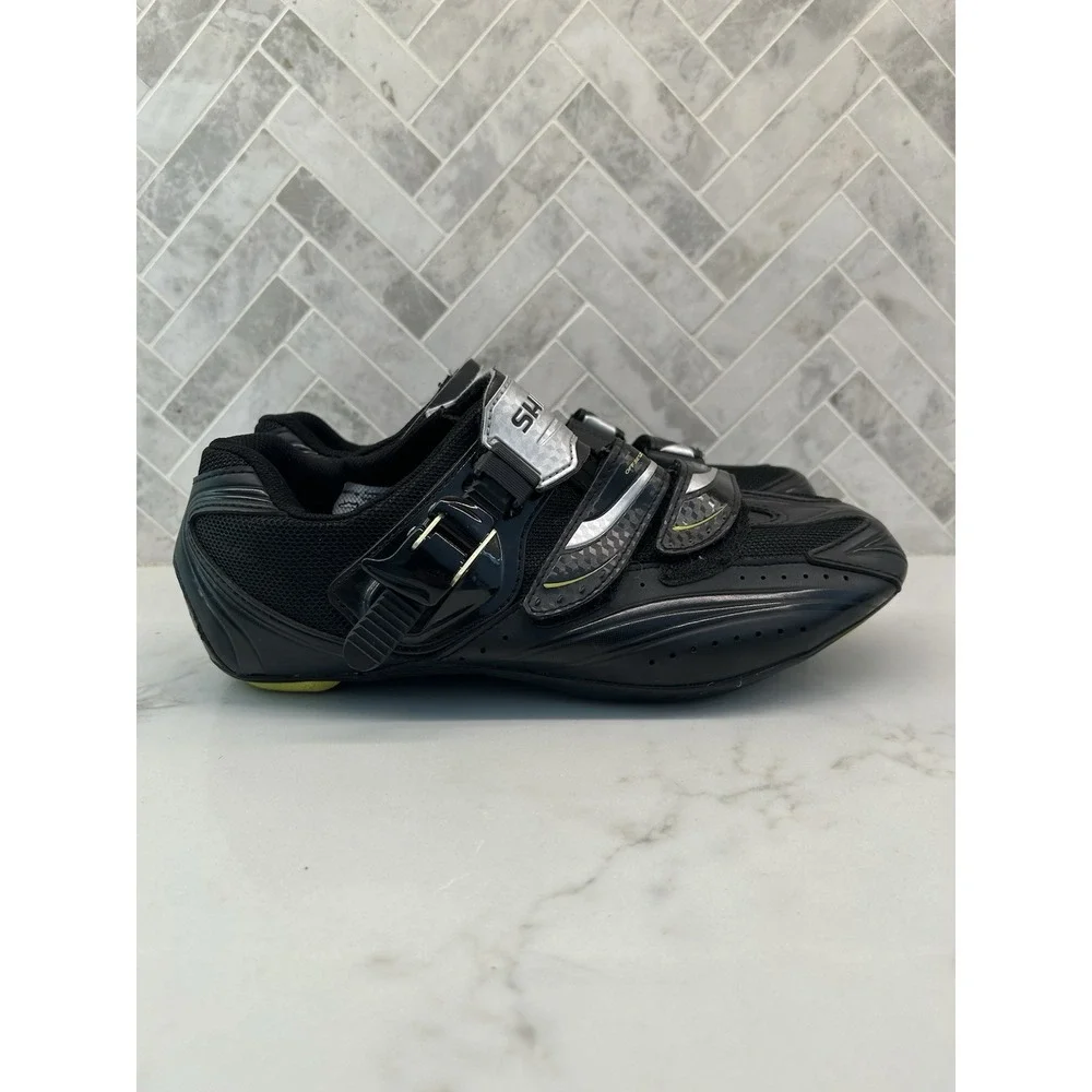 Shimano SH-RT82 Cycling Shoes Road‎ Biking Sneakers Black Straps Mens Size 42